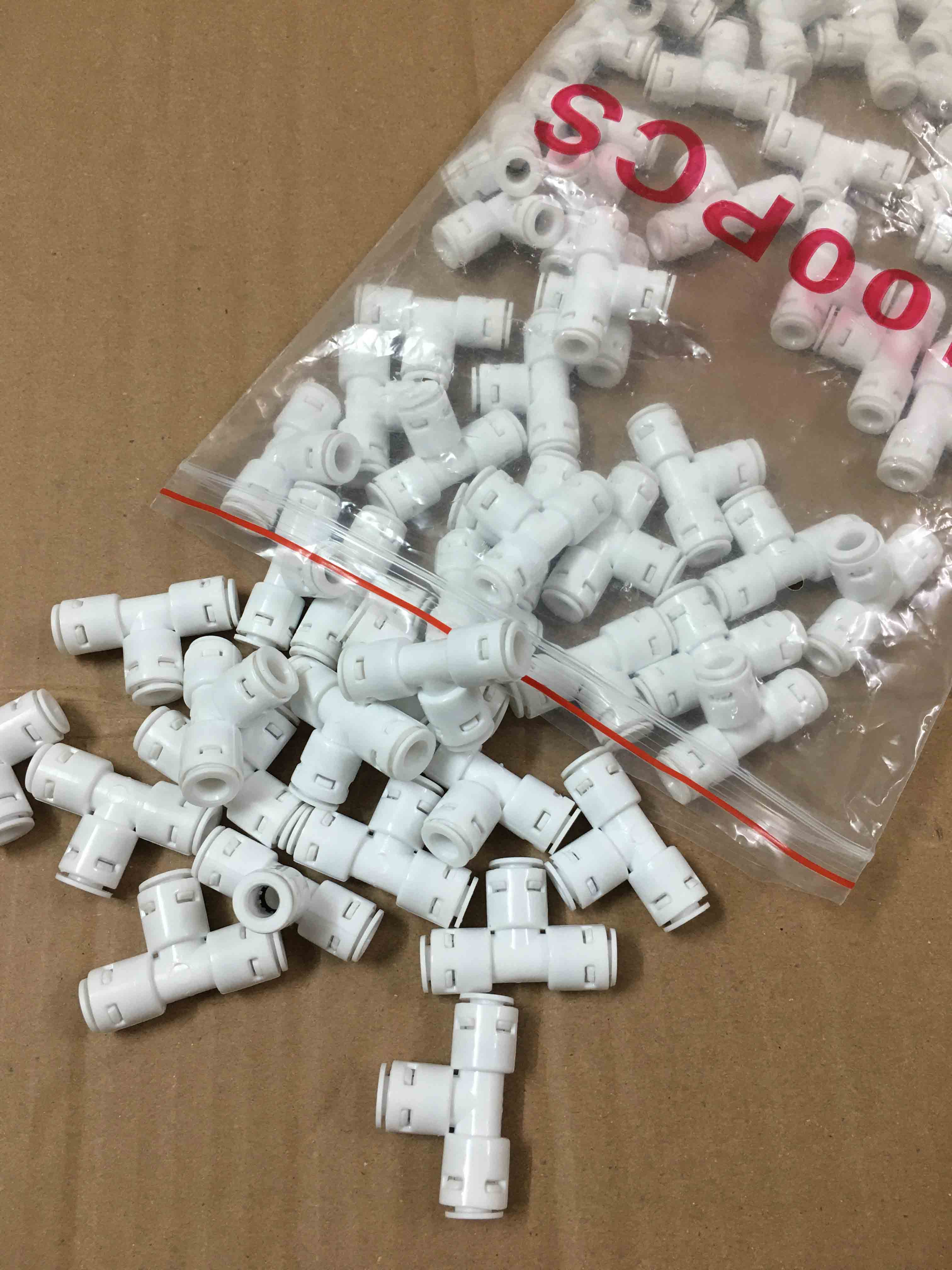 Cút máy lọc nước , cút nối nhanh chữ T 3 đầu dây 6