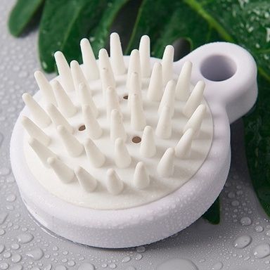 Lược gội đầu Silicone Muji Nhật - Massage da đầu - Giảm rụng tóc - Lược Đa năng