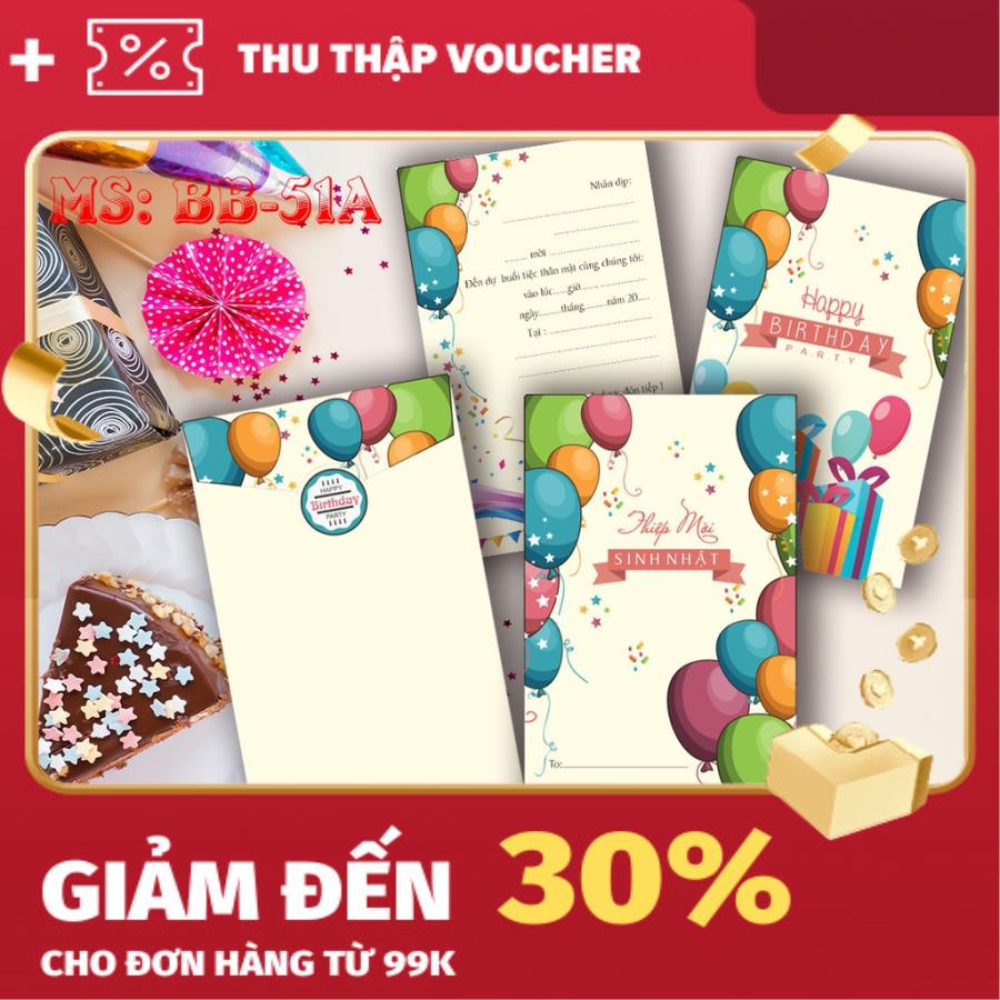 10 thiệp sinh nhật - giấy mỹ thuật