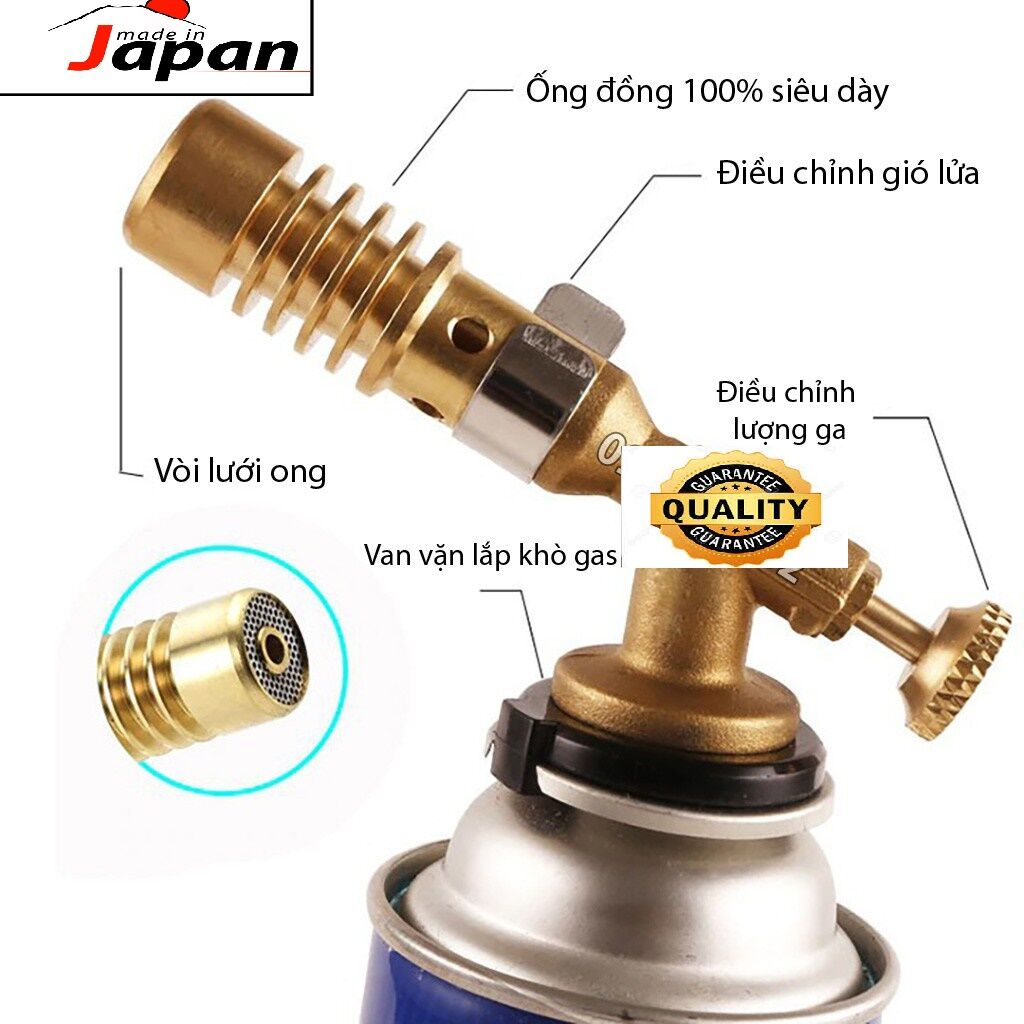 Khò gas ống đồng cầm tay mini - Đèn khò gas sài gòn - Đèn khò gas