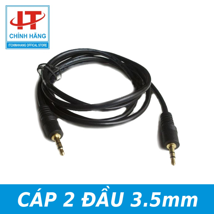 Dây loa 2 đầu 3.5mm dài 1.5m dùng nối máy tính với loa