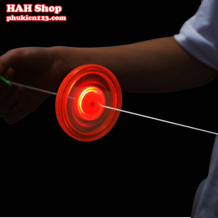 Đồ chơi con quay có dây và đèn led phát sáng