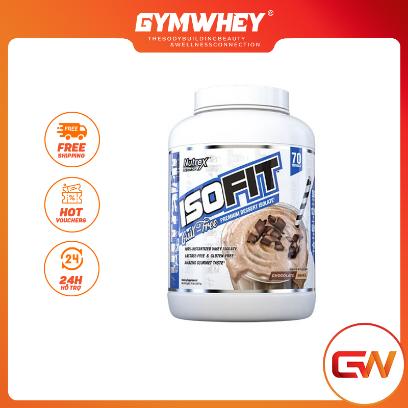  Nutrex Whey Isofit Thực Phẩm Bổ Sung Protein Sữa Tăng Cơ Cho Người Tập Gym 5Lbs 