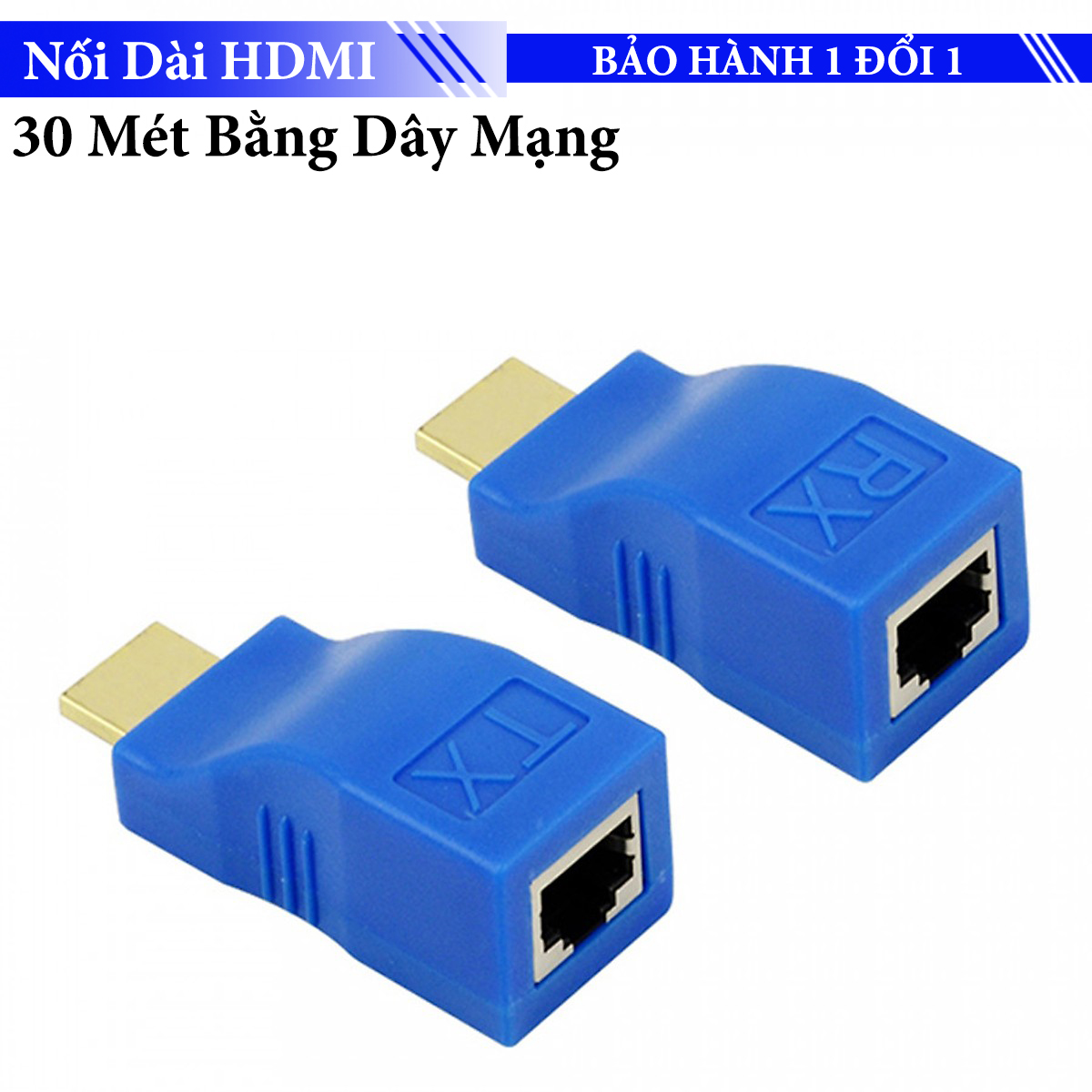 Bộ Nối Dài HDMI Extender Qua Lan 30M -  ( Bộ Khuếch Đại HDMi Qua RJ45 Kéo Dài 30M )