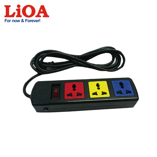 Ổ cắm điện lioa, 3 lỗ, có công tắc, dây dài 3m 3d32n