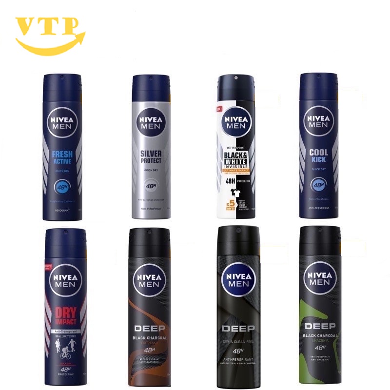Combo 3 Chai Xịt Khử Mùi Toàn Thân Nivea 150ml Châu Âu
