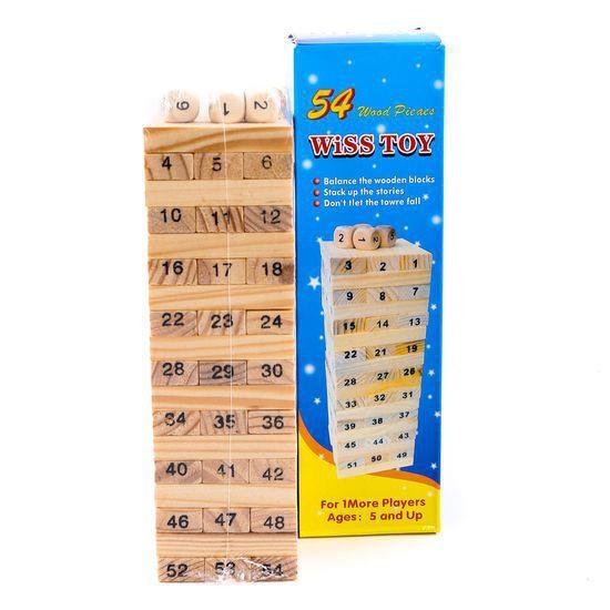 ☇△ Trò chơi rút gỗ 54 thanh kèm 4 xúc xắc 0079843 siêu thị giá rẻ vp88
