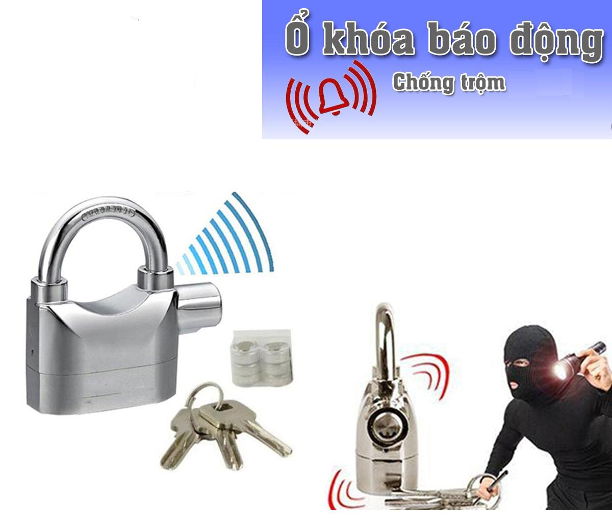 Mua Khóa Chống Trộm Loại Tốt, Khóa Cửa Nhà, Khóa Chống Trộm Kinbar CT02 - Có Còi Báo Động, Chống Cắt, Phát Ra Âm Thanh Cực LớnChống Trộm, Bảo Vệ Nhà Cửa, Xe Máy...