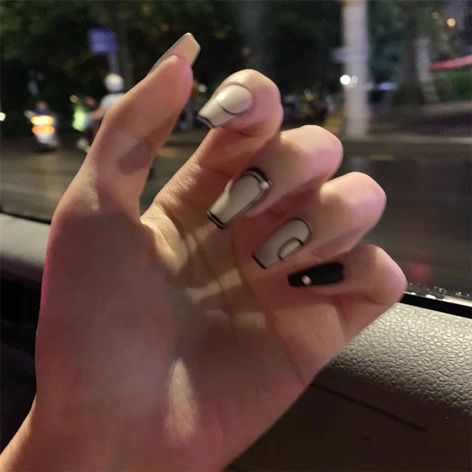 Hộp 20 móng tay giả , nail giả , móng giả a97, móng nhọn