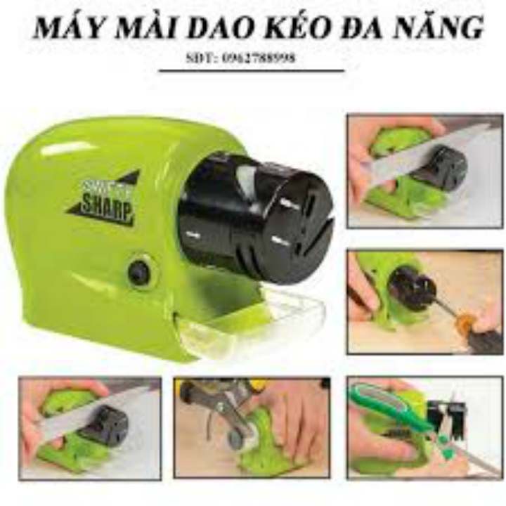 Máy mài dao kéo đa năng tự động dùng pin - dụng cụ mài dao