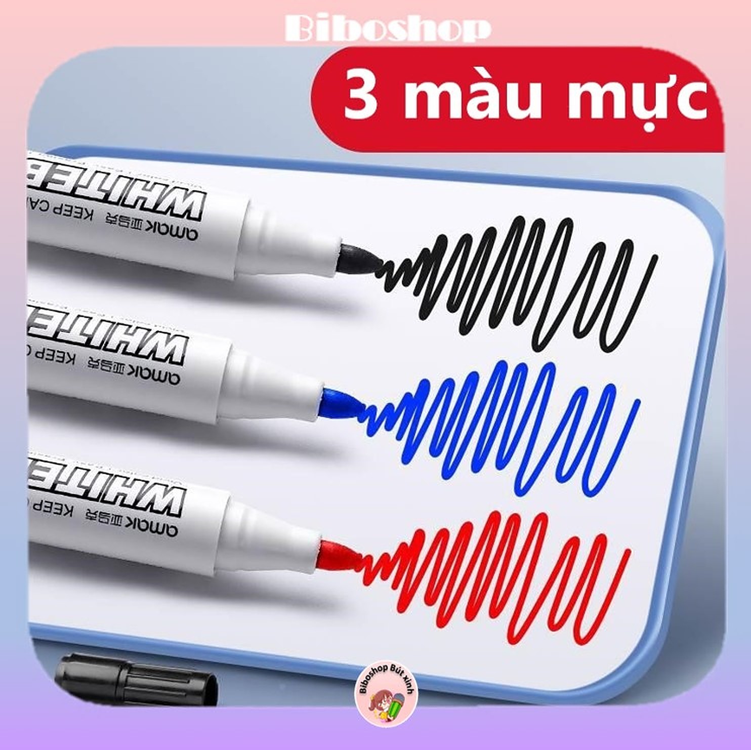 Bút lông bảng lau chùi dễ dàng AMAK A-558 viết số có thể nổi trên mặt nước