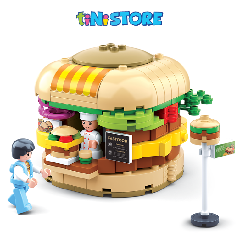 Đồ chơi lắp ráp sáng tạo lego quầy Hamburger TINITOY 276 mảnh ghép