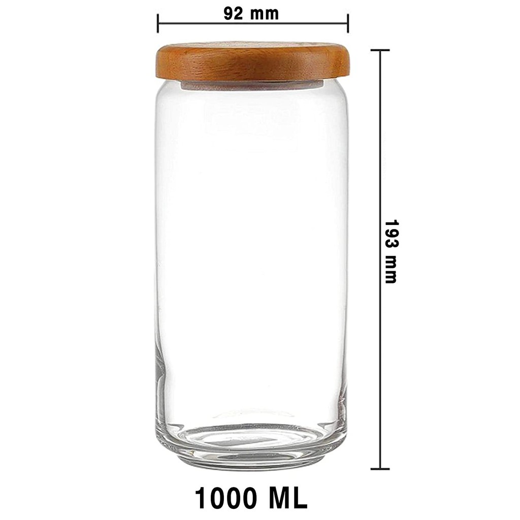 Bộ 6 Lọ Thủy Tinh Pop Jar Ocean Tùy Chọn Kiểu Nắp – B02536 – 1000ml