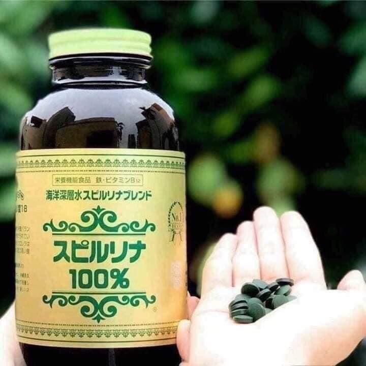 100 viên tảo xoắn Nhật Bản (uống + đắp mặt)
