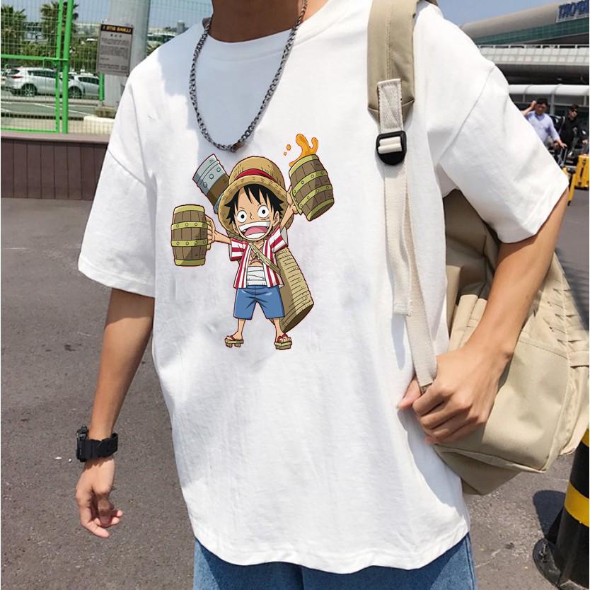 [FREESHIP] Áo Thun Nam Nữ Unisex Luffy OnePiece MẪU MỚI, áo thun nam nữ tay lỡ Luffy OnePiece quá đẹp