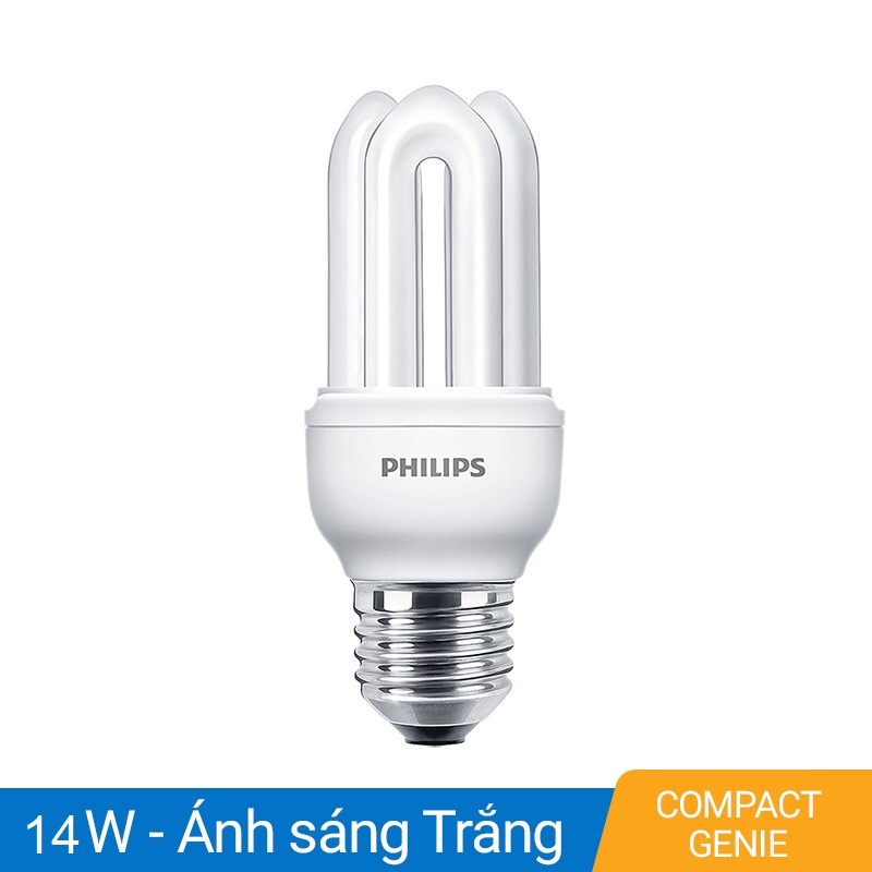 Combo 12 bóng compact philips 11w-14w
