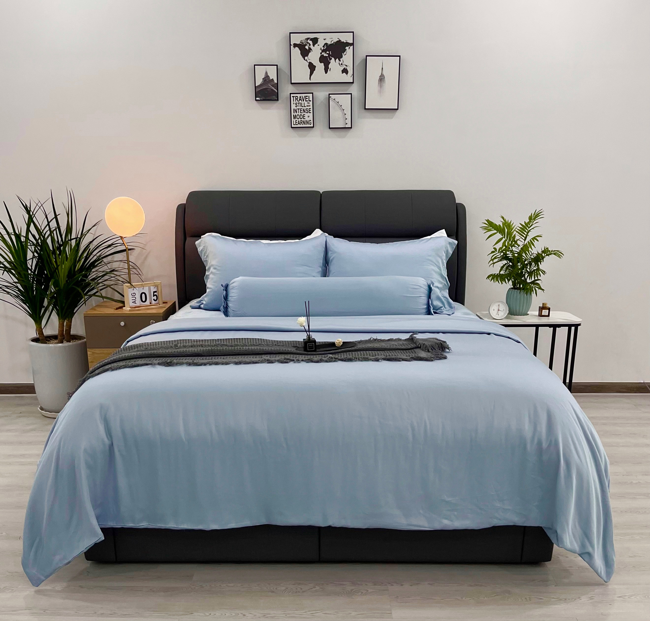 Bộ ga giường tencel 100%, bộ 5 món drap, áo gối tencel nin florence 80s nhiều màu mẫu mới 2023 nhiều size nệm 1m6, 1m8, 2mx2m2
