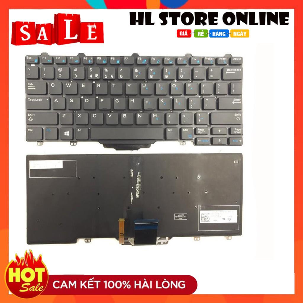 Bàn phím laptop dell latitude e5250 e7250 e7270 – có đèn