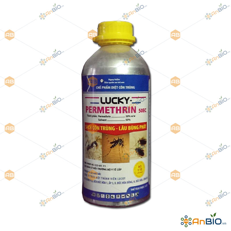 Chế phẩm diệt côn trùng lucky-permethrin 50ec chai 1lit - a5.1022