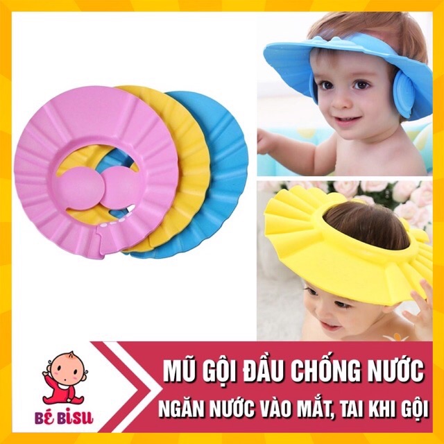 Mủ gội đầu chắn nước cho bé