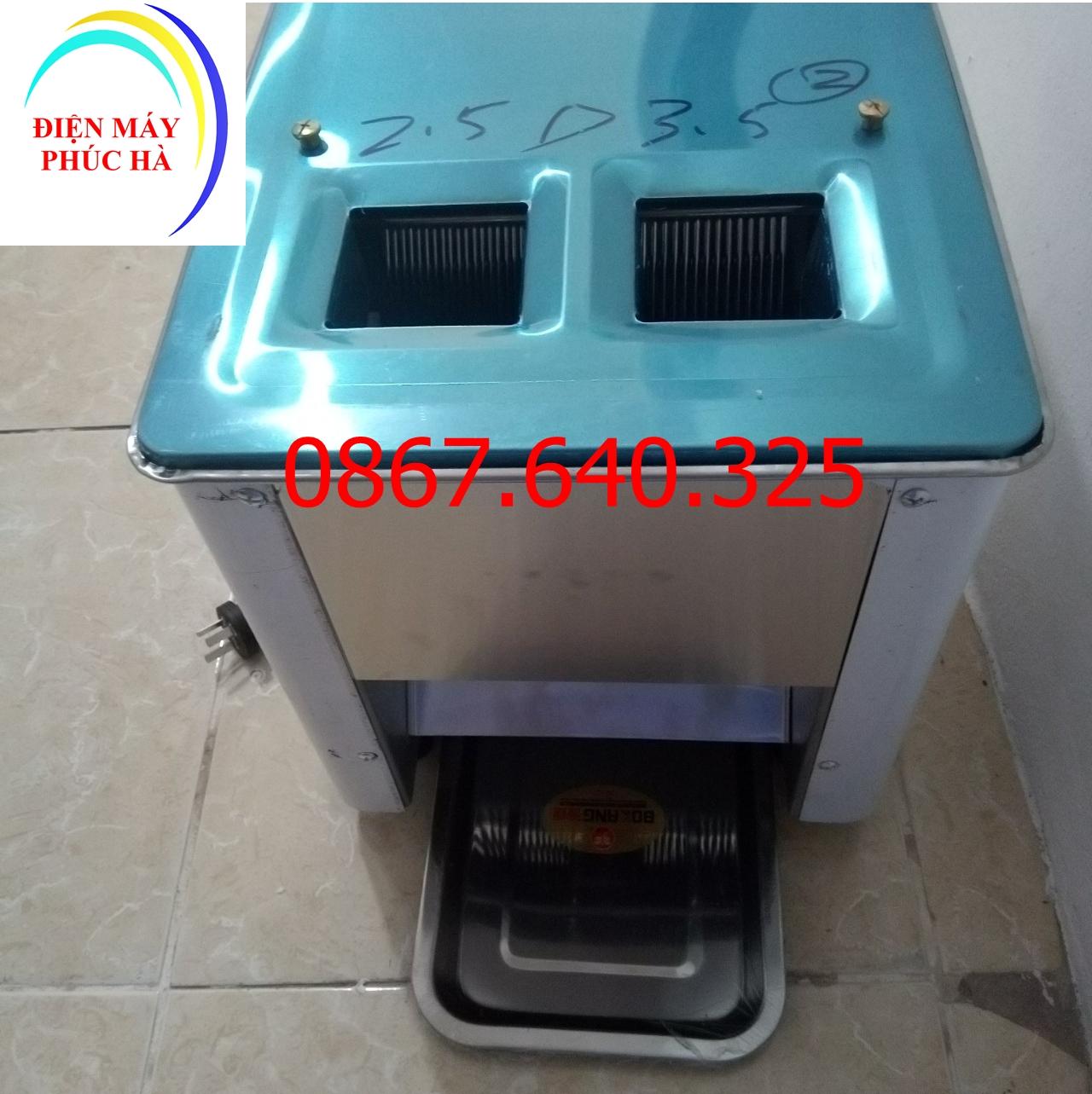 Máy thái thịt chín loại 2 ngăn độ dày 2mm và 3,5mm- Bảo hành 36 tháng.