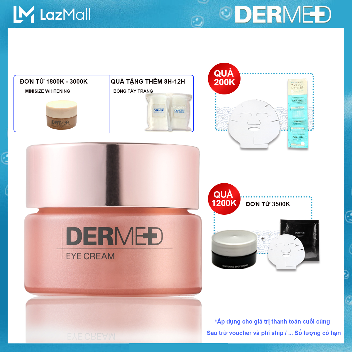 Kem dưỡng mắt chống nhăn Dermed Eye Cream 15g