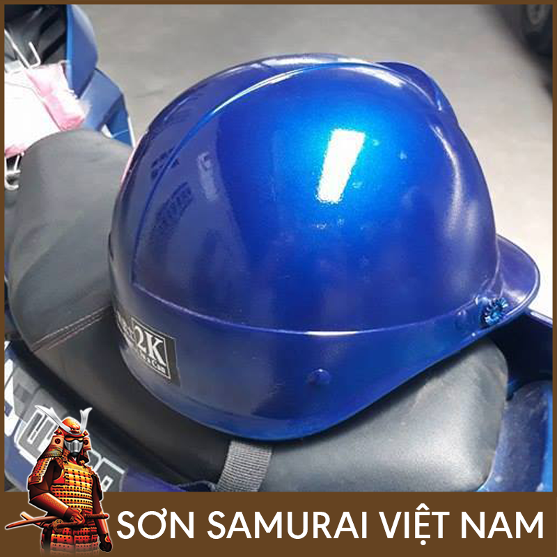 Sơn samurai xanh h195m - Chai sơn màu xanh dương h195m sơn xịt samurai
