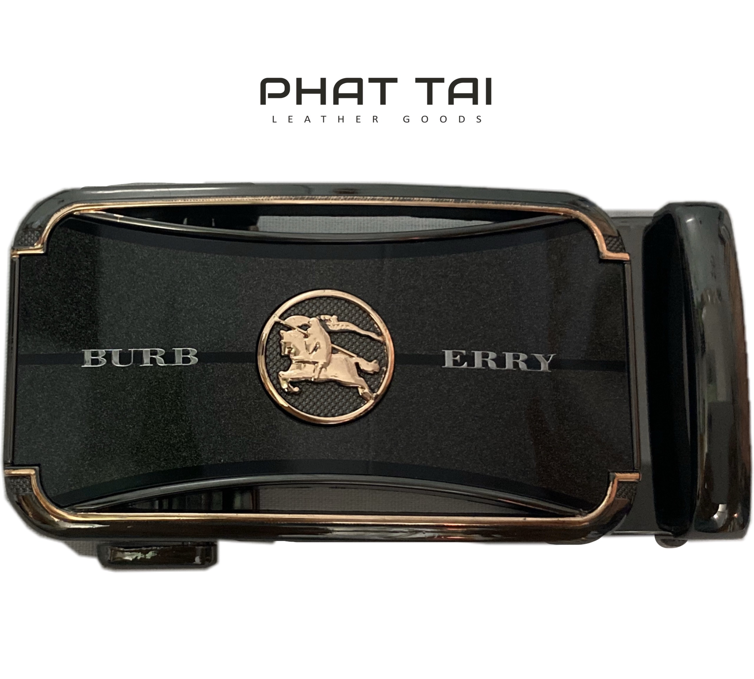 Đầu khoá thắt lưng nam, mẫu gương, logo thương hiệu