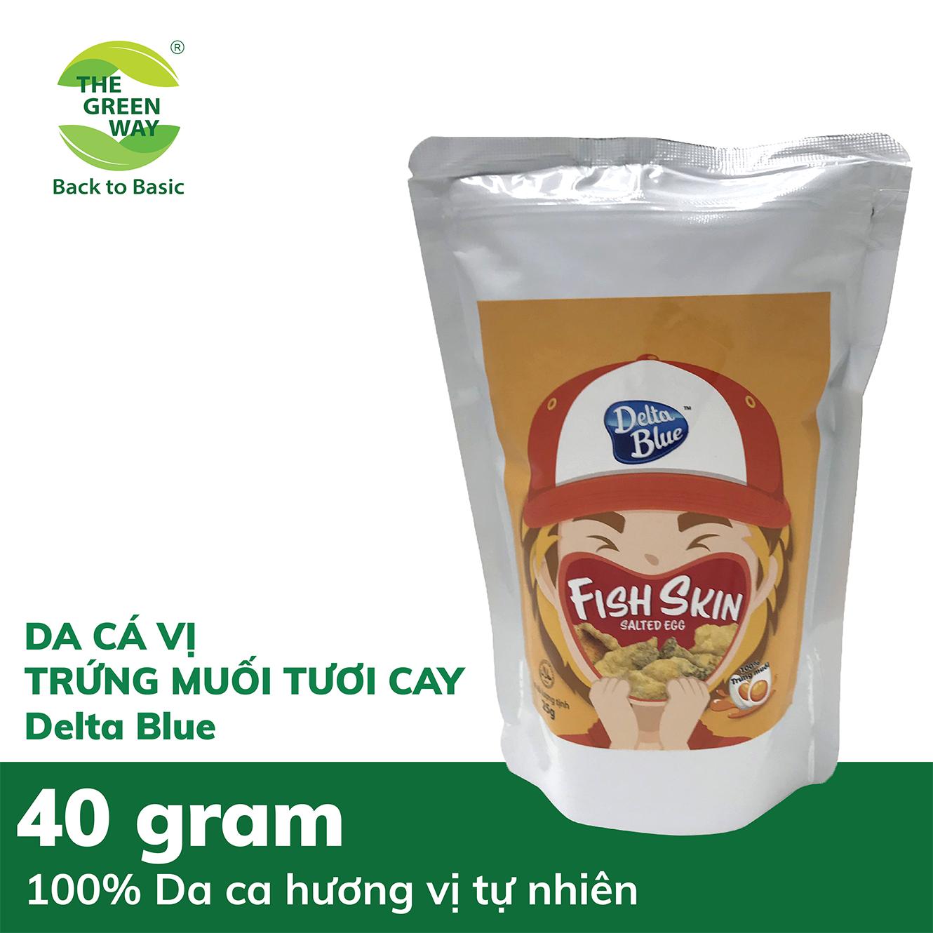 [HCM]DA CÁ VỊ TRỨNG MUỐI TƯƠI CAY- Delta Blue - 25gr/túi