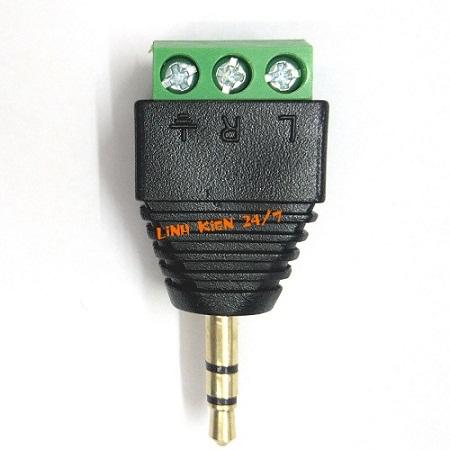 Jack audio 3.5 loại 3p vặn ốc