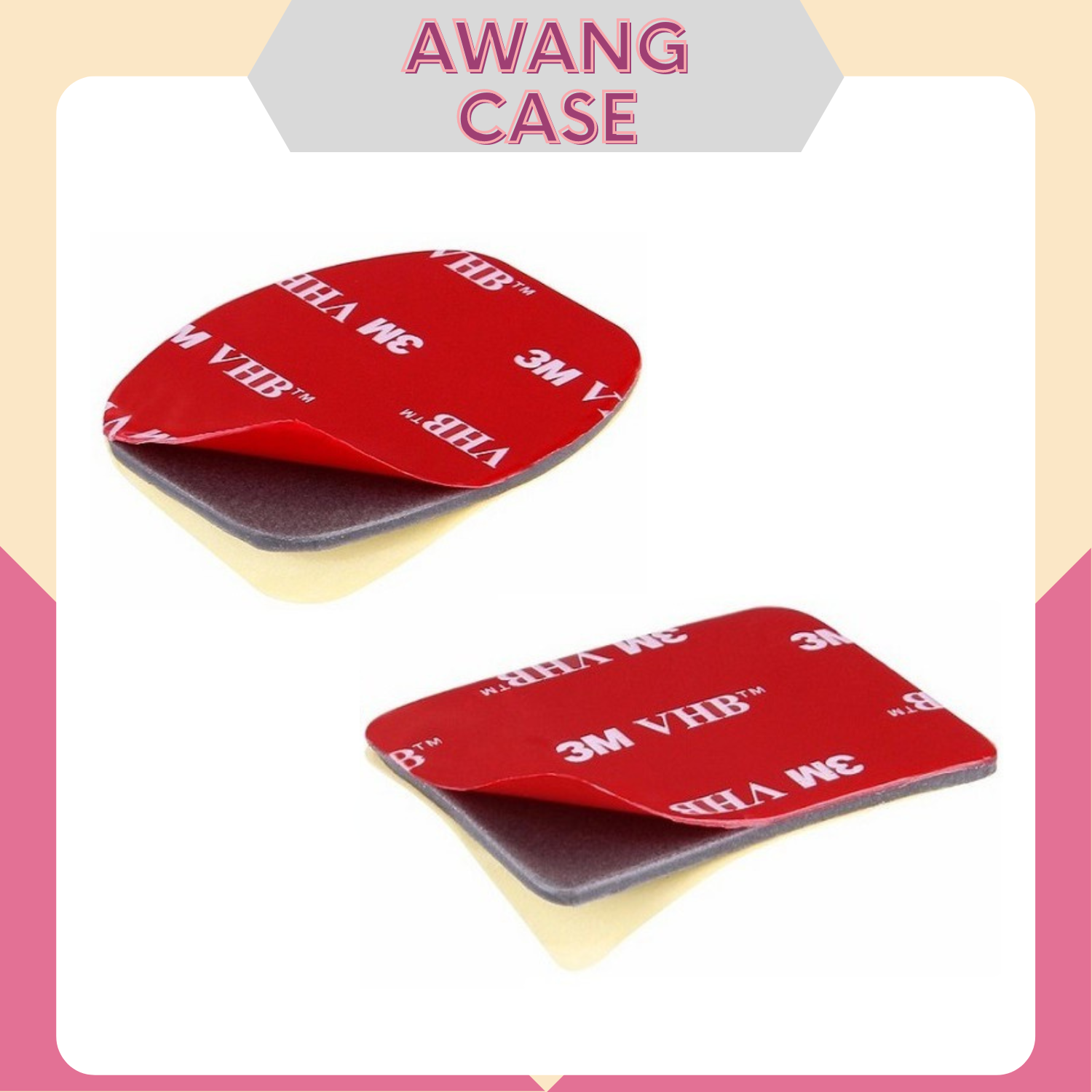 Miếng dán 3m 2 mặt, dán cam hành trình, go pro, vật dụng decor...