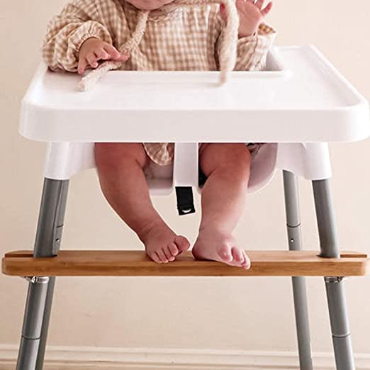 Gác chân gỗ cho ghế ăn dặm babyhop- ikea