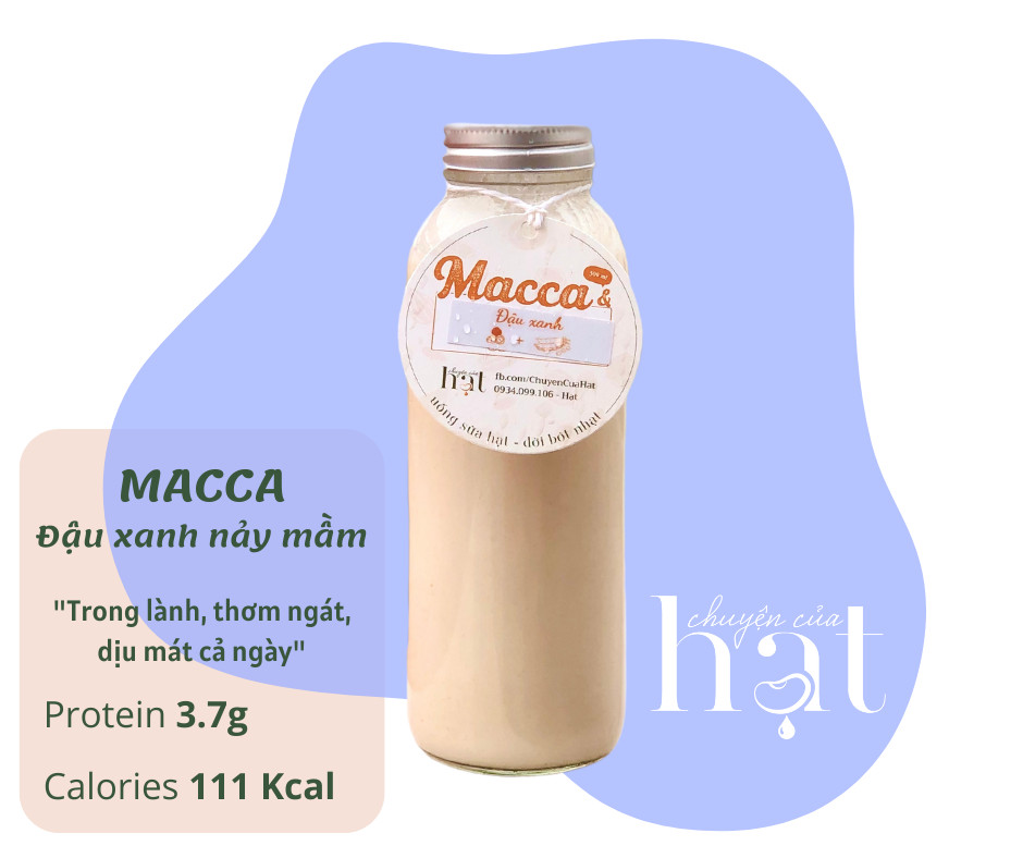 Sữa Macca Đậu Xanh - Chuyện Của Hạt - dinh dưỡng cho bà bầu/ trẻ em/ ăn kiêng/ eat clean, nấu mới mỗi ngày