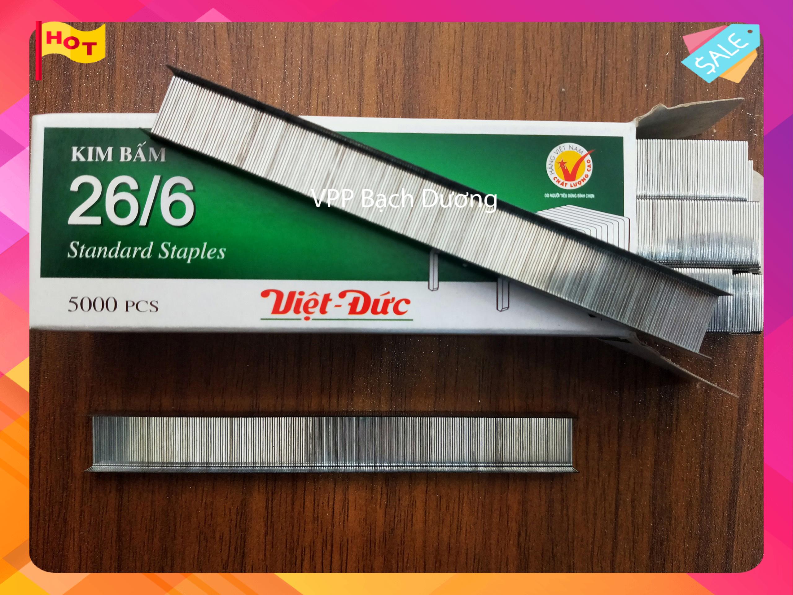 Kim bấm 26/6 Việt Đức - hộp/5000 kim