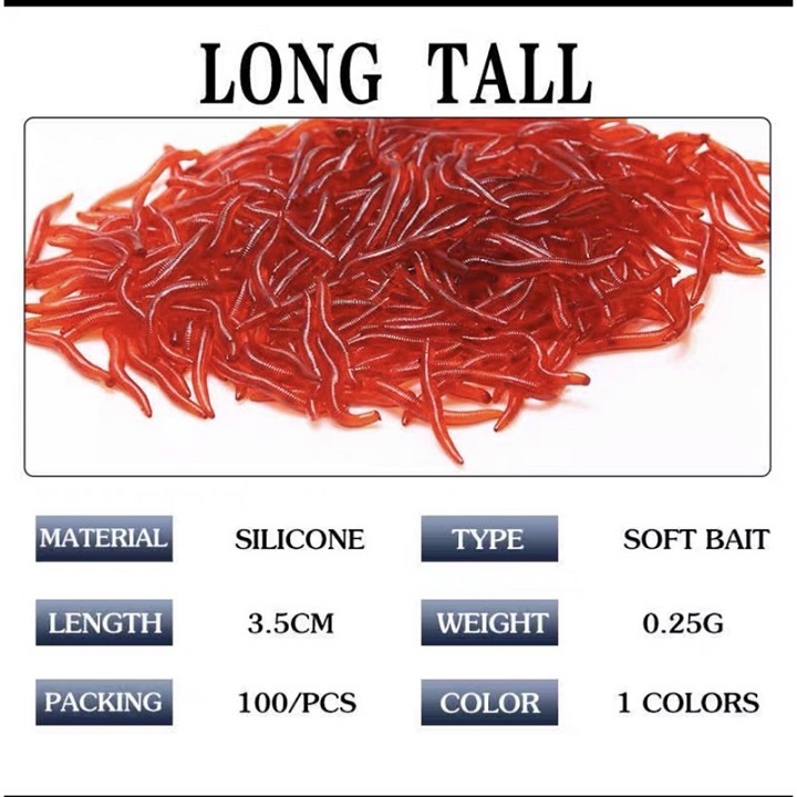 Mồi giả câu cá, Giun đỏ câu cá