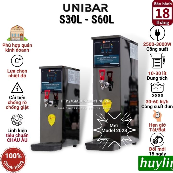 Cây đun nước nóng tự động Unibar UB-S30L- UB-S60L- dùng cho quán cà phê
