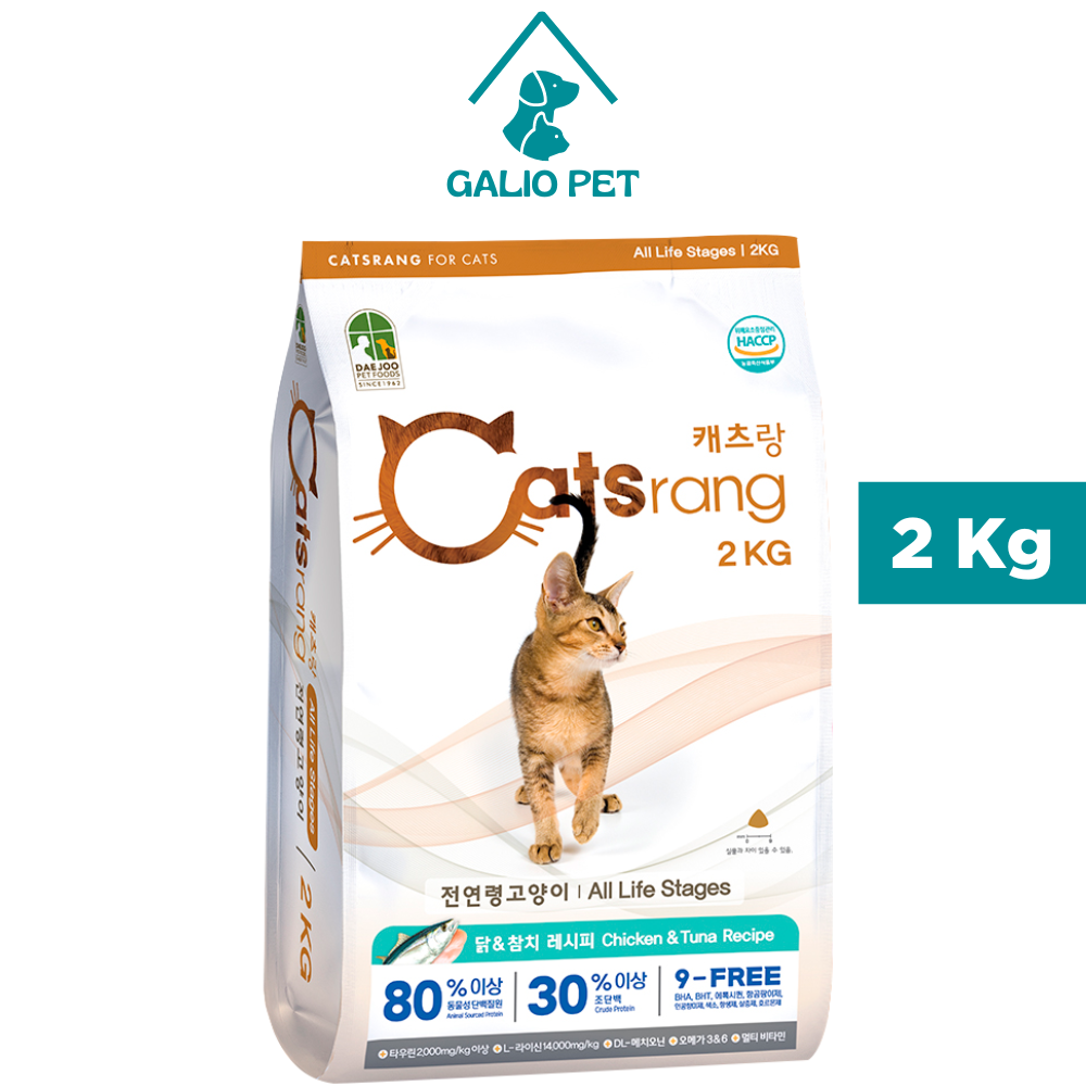 Thức ăn cho mèo mọi lứa tuổi catsrang, túi 2kg