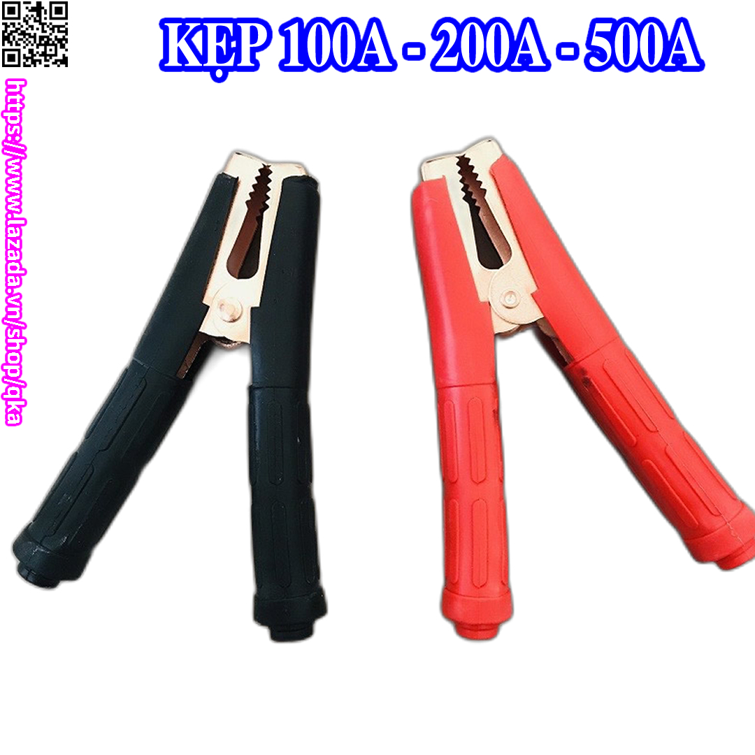 Bộ 2 kẹp cá sấu ắc quy, kẹp bình ắc quy 12v 100a 200a 500a