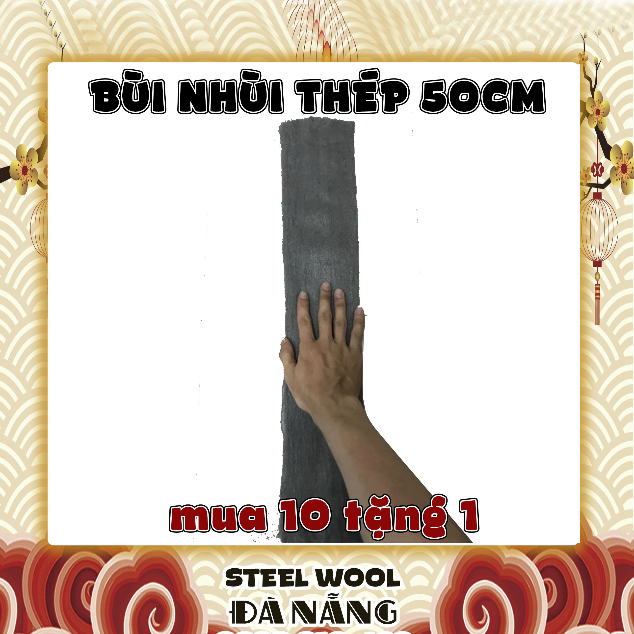 Gói Bùi nhùi cabon chơi tết dài 50cm tặng kèm kẹp cho đơn hàng từ 50k