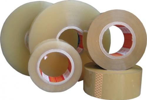 Giá xưởng 1cây 6 cuộn băng keo 200y hơn 1kg8 , băng dính đóng hàng trong suốt, vàng.