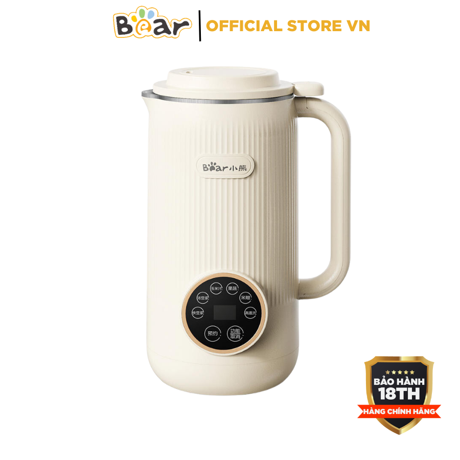 Máy làm sữa hạt mini 0.6L Bear DJJ-D06X3, 600W, Nấu sữa đậu nành, xay sinh tố, ngũ cốc, BH 18 Tháng