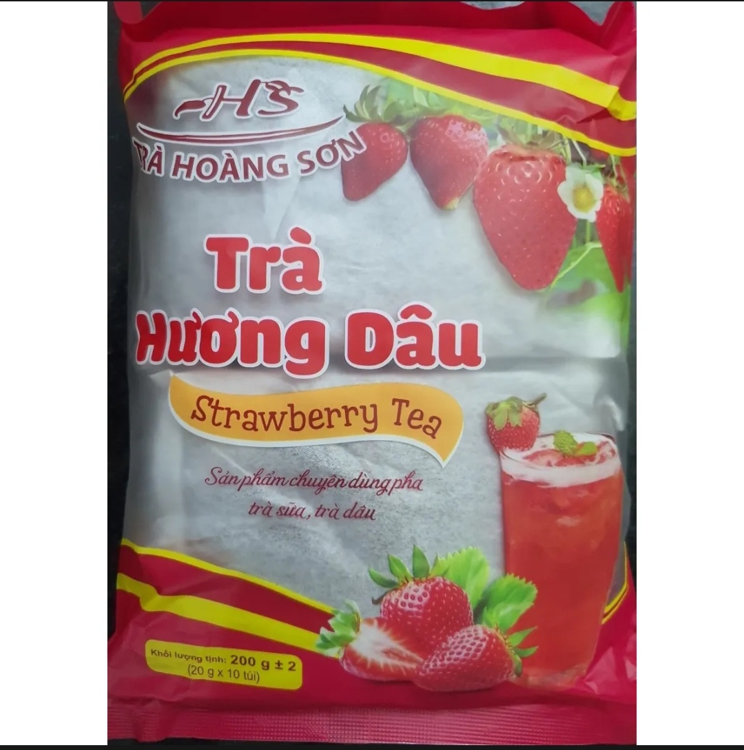 Trà dâu/ trà đào túi lọc Hoàng Sơn 200 g