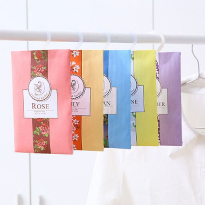 Túi Thơm Thảo Mộc Treo Tủ Quần Áo, Phòng Khách, Nhà Tắm, Tủ Giày Kèm Móc Treo