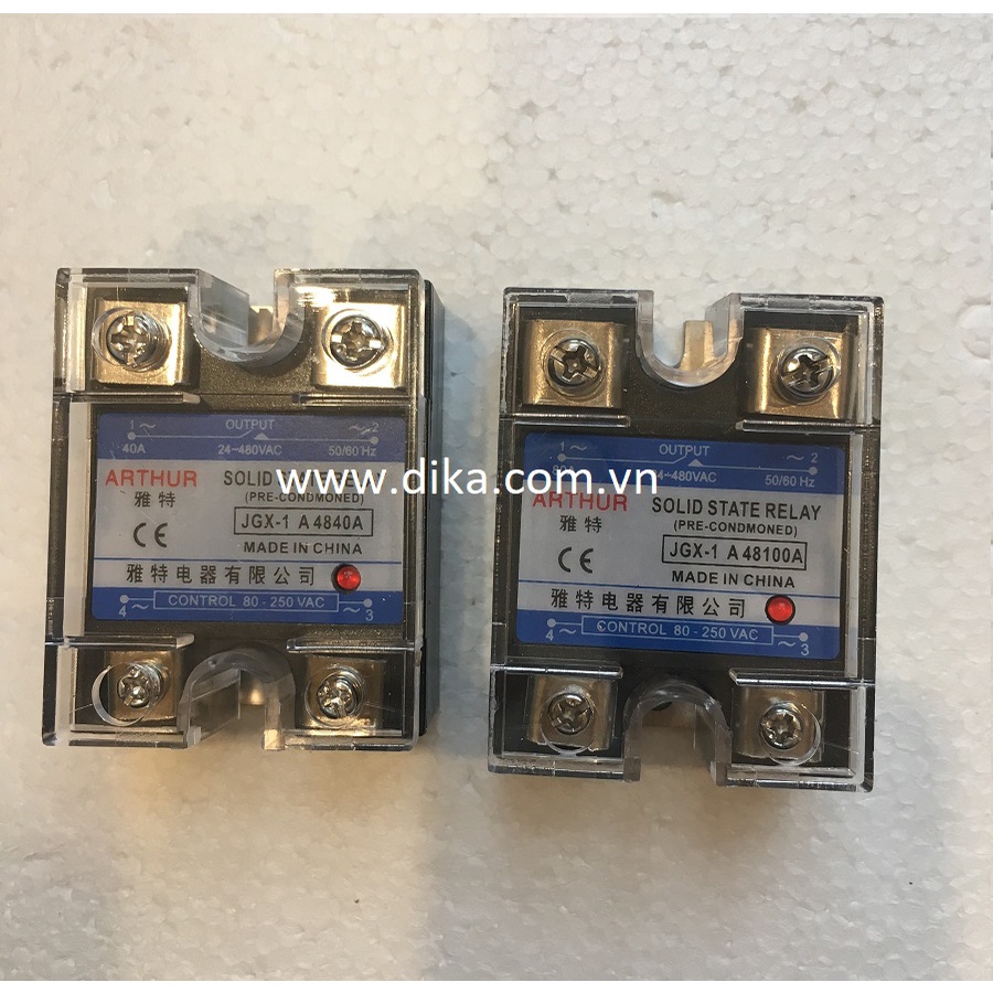 Relay bán dẫn ssr arthur 40aa, 100aa jgx-1a4840a, jgx-1a48100a