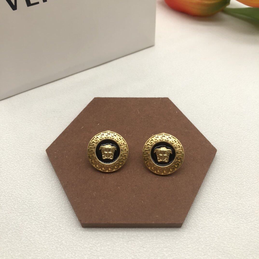 Bông Tai Dạng Hạt Versace Chính Hãng Khuyên Tai Trang Sức Cửa Hàng Xu Hướng Đa Năng Khuyên Tai Dạng Hạt Thương Hiệu Sang Trọng Chất Lượng Cao Ch