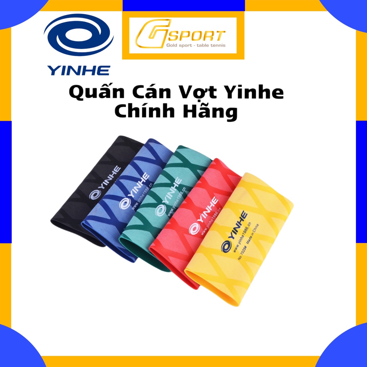 Quấn cán vợt bóng bàn yinhe chính hãng - cực bám , chống trơn do mồ hôi tay , cầm chắc tay