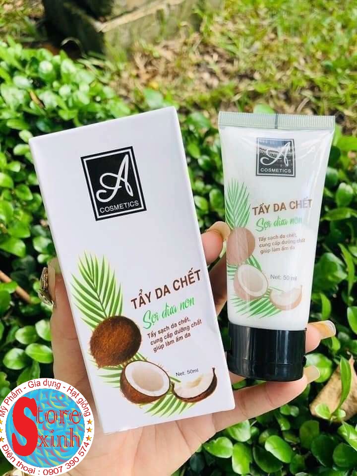 Tẩy tế bào chiết sợi dừa non a cosmectics