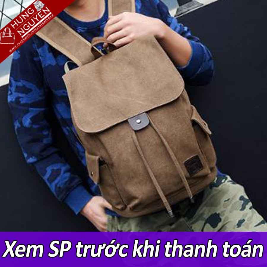 Balo Nam vải Bố Canvas Thời Trang Cao Cấp 2019
