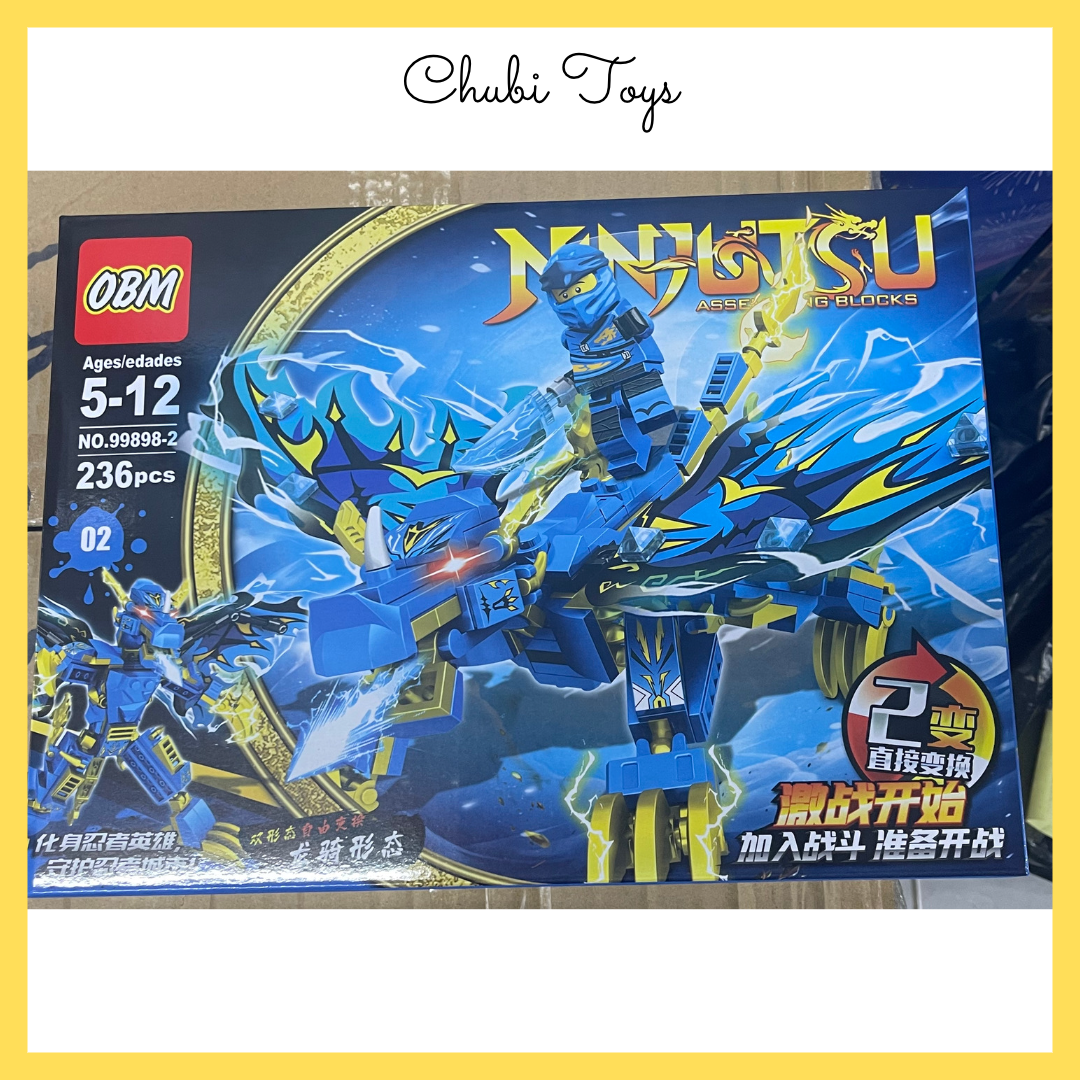Bộ 4 hộp lắp ráp xếp hình ninjago hiệp sĩ rồng 4 màu