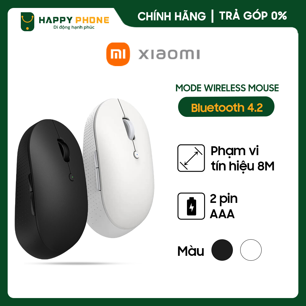 Chuột Xiaomi Mi Dual Mode Wireless Mouse Silient Edition Black